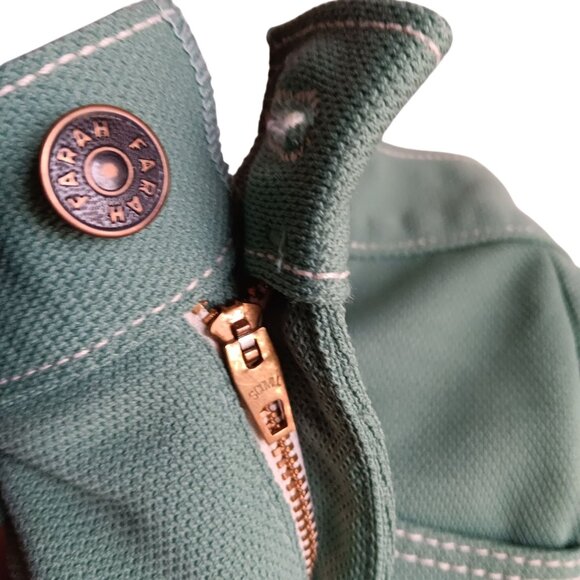 26x33 Vintage 70's Pants Farah Mens Avocado Green Polyester Bootcut Stretch Knit - Picture 7 of 7